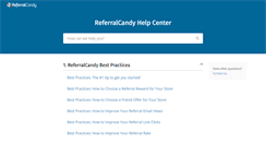 Desktop Screenshot of help.referralcandy.com